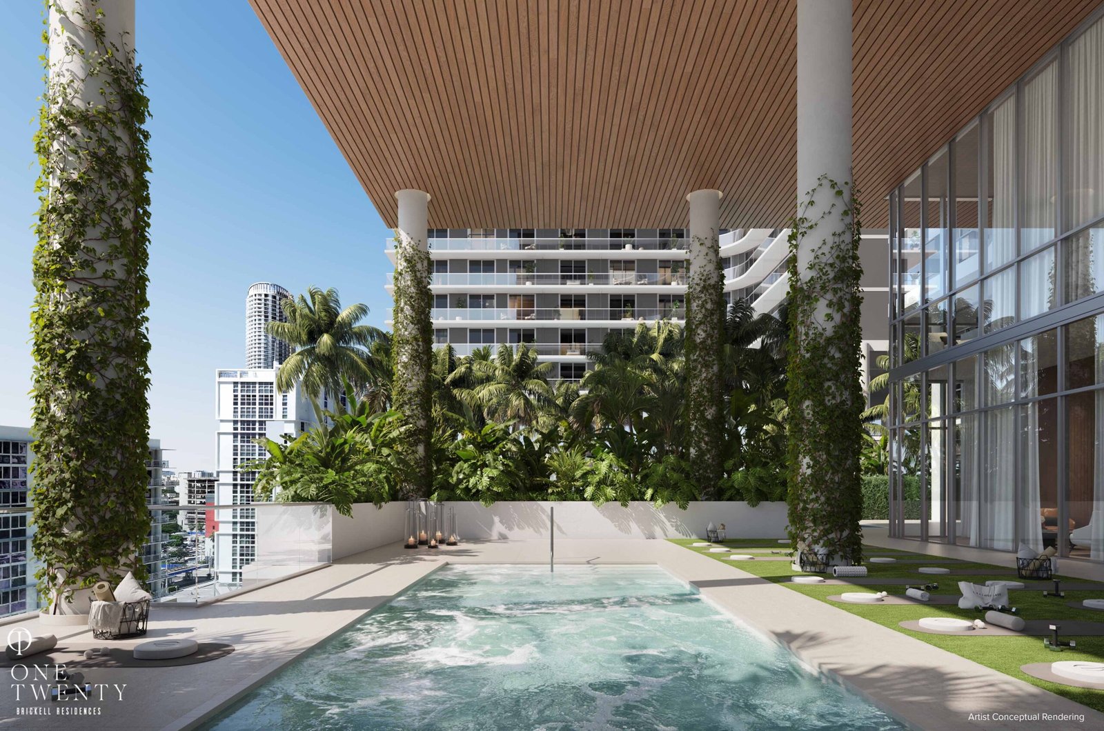 One Twenty Brickell Residences Spa_Yoga Deck